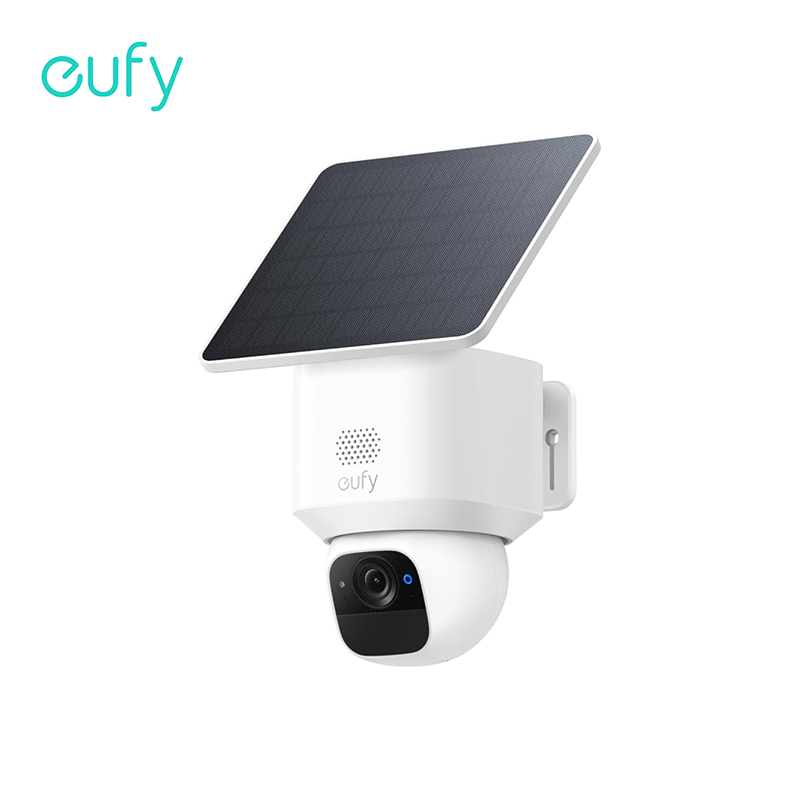 eufy Security SoloCam E30, Security Cameras Wireless Outdoor, Solar Camera Outdoor Wireless, 360° Pan, AI Tracking, 2K Clarity, HomeBase S380 Compatible, No Monthly Fee, only Support 2.4Ghz (Refurbished)
