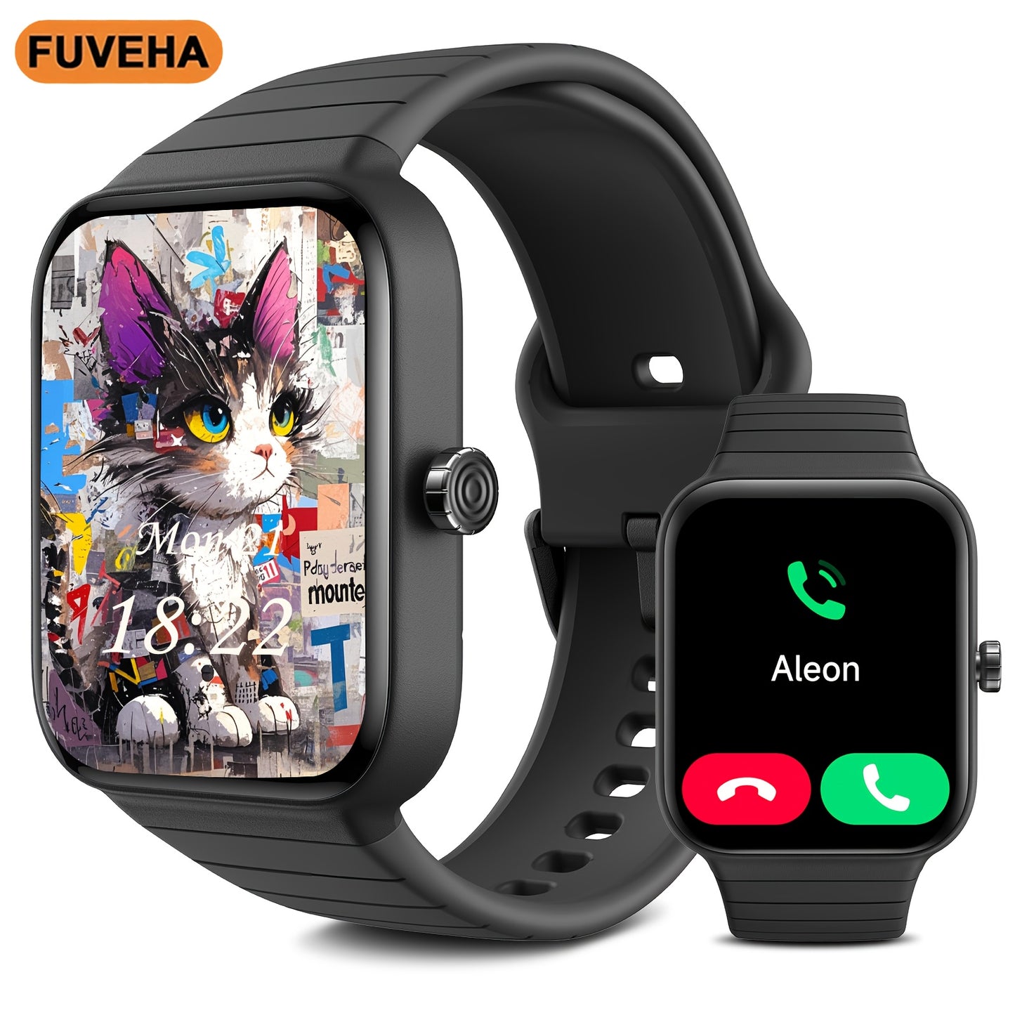 Smartwatch with Alexa FUVEHA Smartwatch for Men & Women | 1.8\