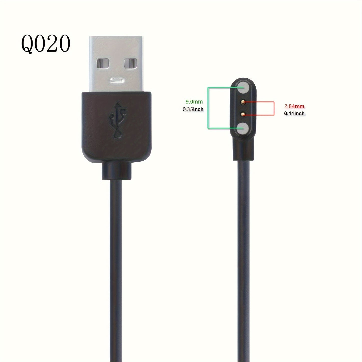 Magnetic Charging Cables 3pcs Magnetic Charging Cables | Compatible With Smart Watches, All Kinds Of Watches, 4P2P 3u, 2-pin And 4-pin, Phone Watches N020 W26 Q020 F6 GS18 I6-C