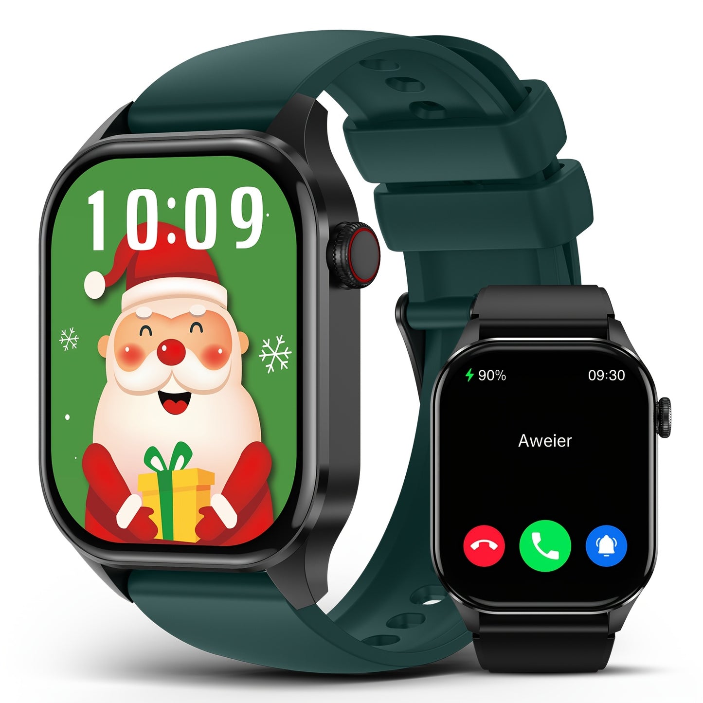 Smart Watch With Two Replacement Watch Straps For Men Women, 2.04\
