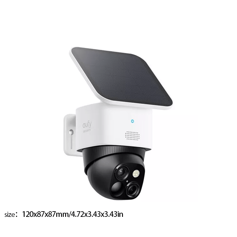 eufyCam Solo S3 Outdoor Solar Security Camera 3K Dual-Cam Pan&Tilt 8xZoom (Refurbished)