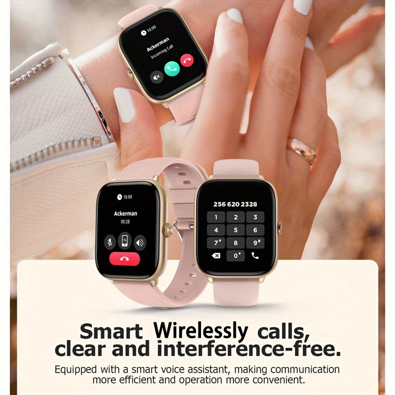 Stylish Men's And Women's Smartwatch With Wireless Calls, Sleep Monitor, Pedometer, 100 Exercise Modes, 2.06\