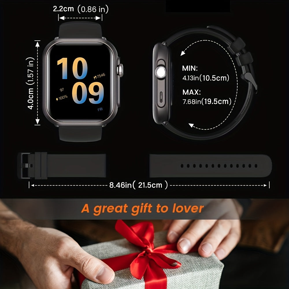 Smart Watch Multifunctional Full Screen Touch Smart Watch | 1000mAh Battery, Multiple Sport Modes, Support Android & iPhone