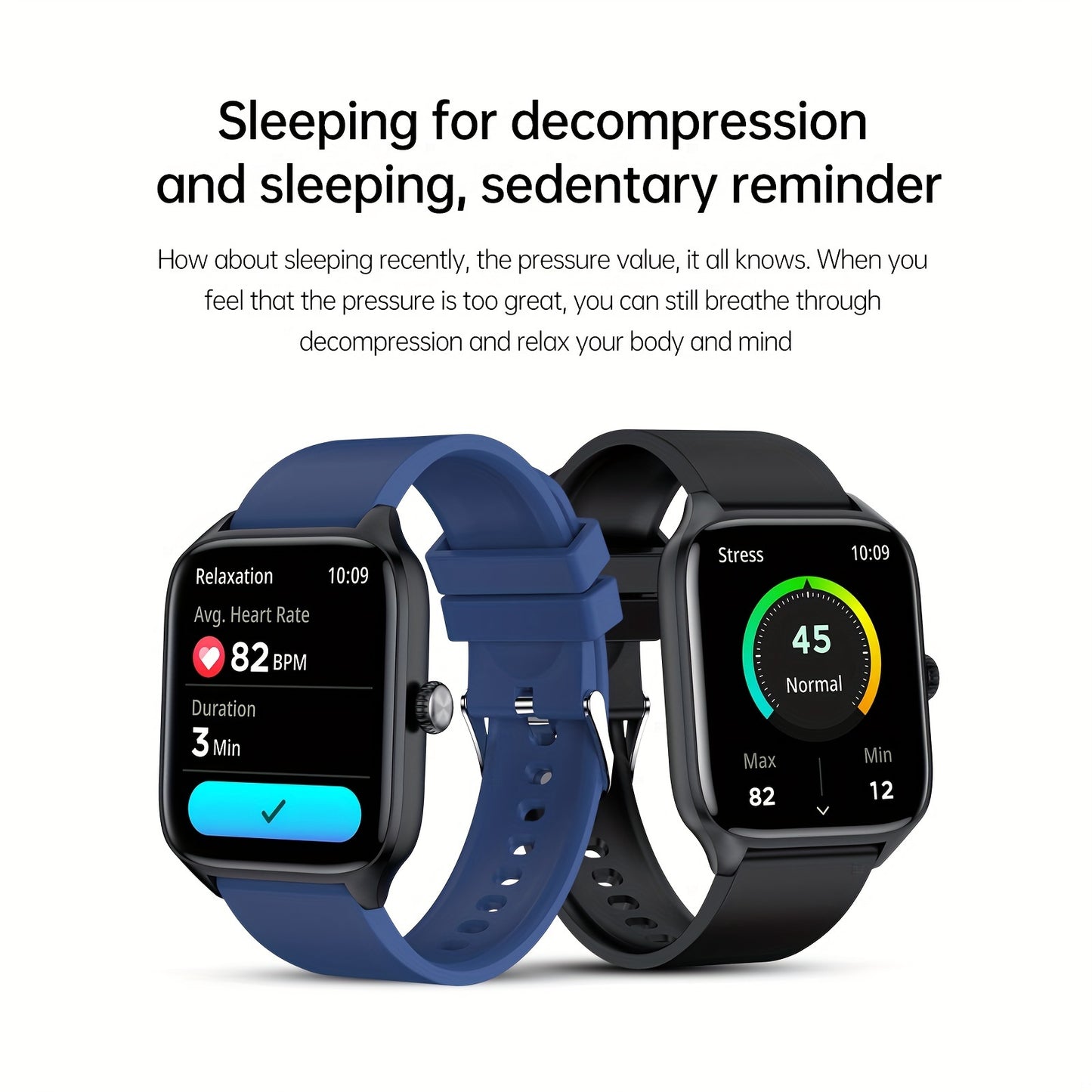 Smart Watch For Men Women, 1.96 Inch Full Touch Screen Smartwatch With Text And Call Capabilities, For Android\u002FIPhone, Fitness Tracking Watch, Exercise Mode, Pedometer, Distance, Calories, 100+ Exercise Modes