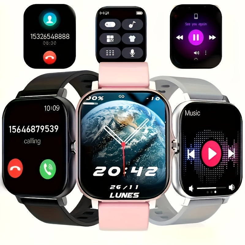 SJOPA'S New 1.83-inch Full-touch HD Smartwatch, With Dialing And Answering Functions, Wireless Calls, Support For Exercise And Sleep Monitoring, Compatible With Android And for iphone, The Perfect Gift For Male And Female Couples.
