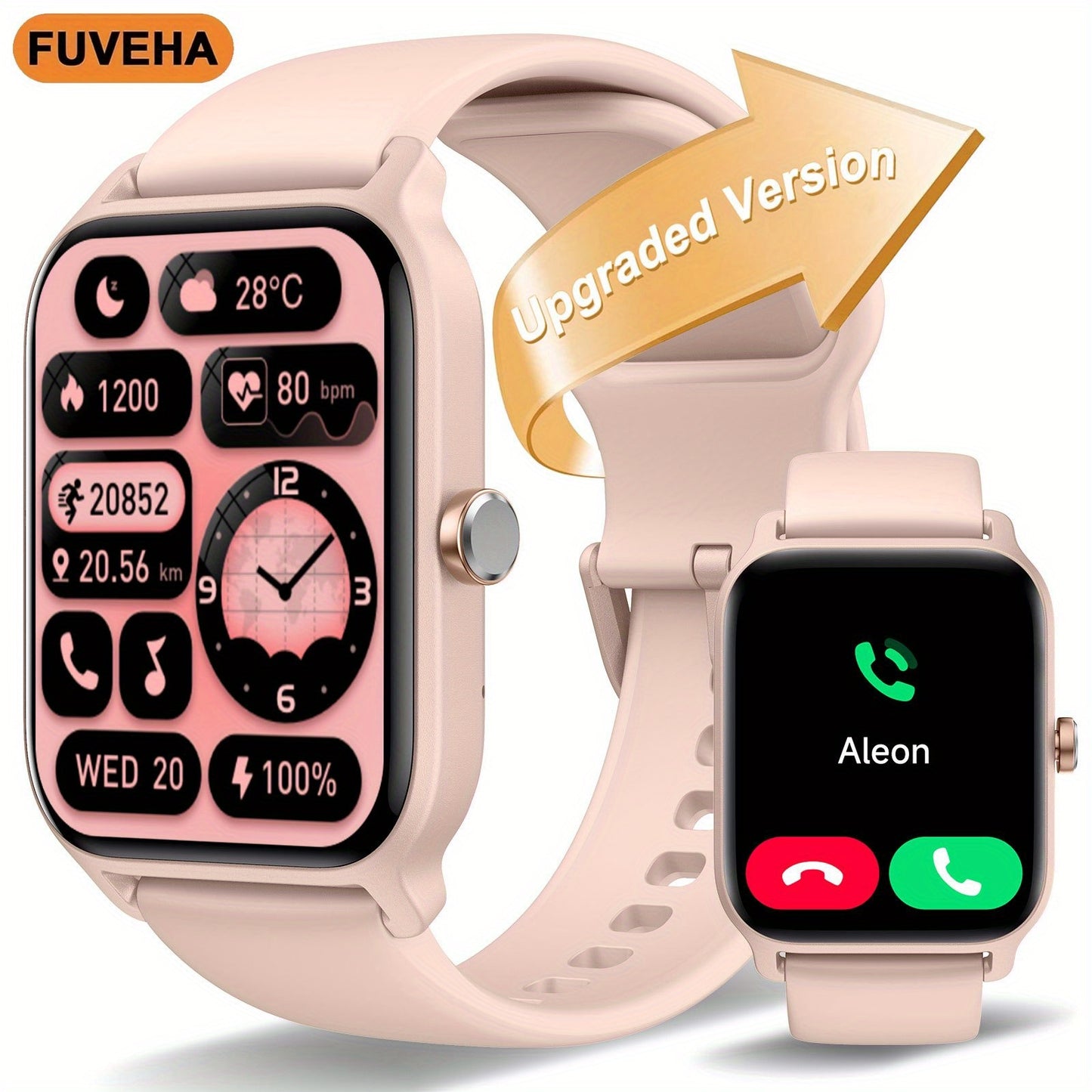 Smartwatch with Alexa FUVEHA Smartwatch for Men & Women | 1.8\