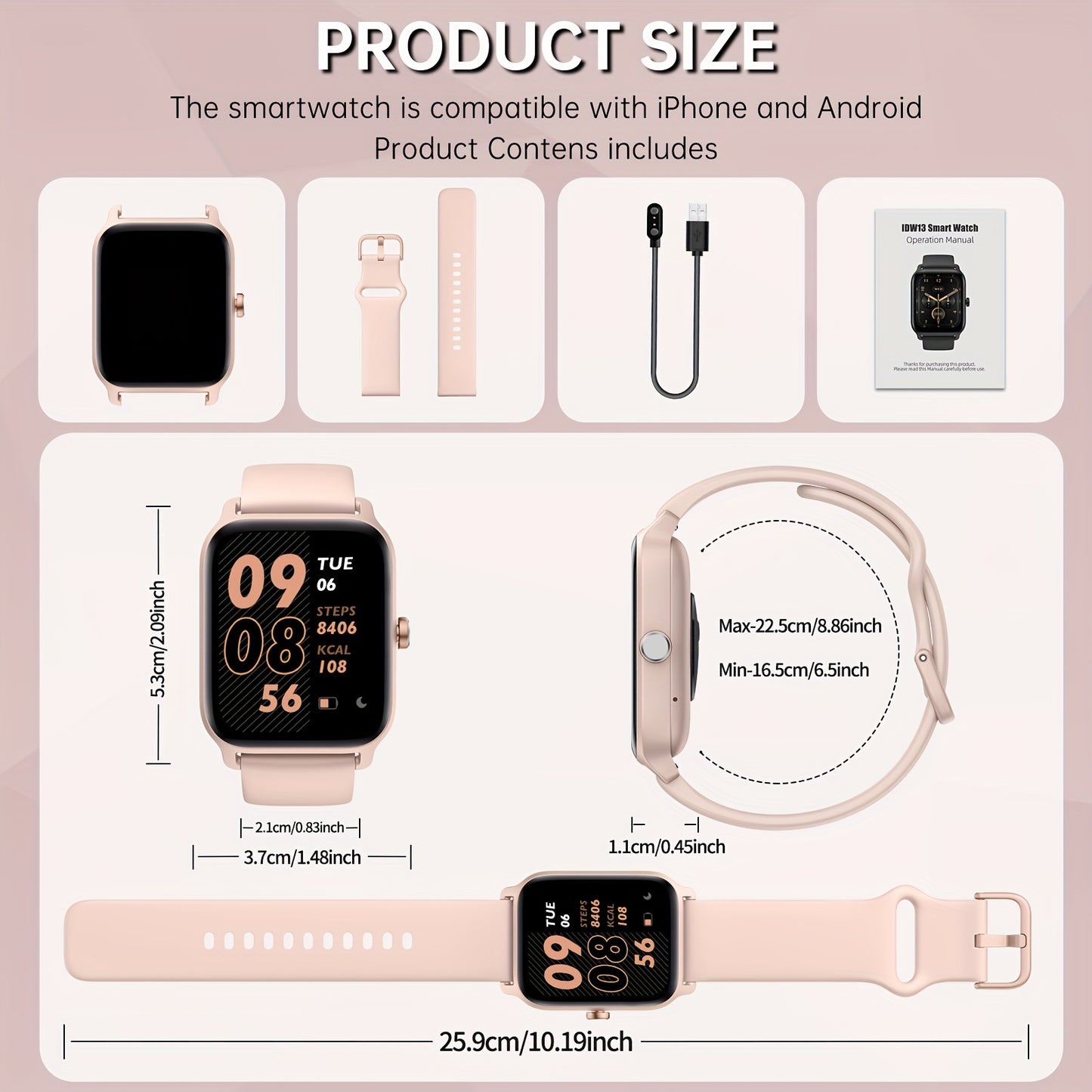 Smartwatch with Alexa FUVEHA Smartwatch for Men & Women | 1.8\