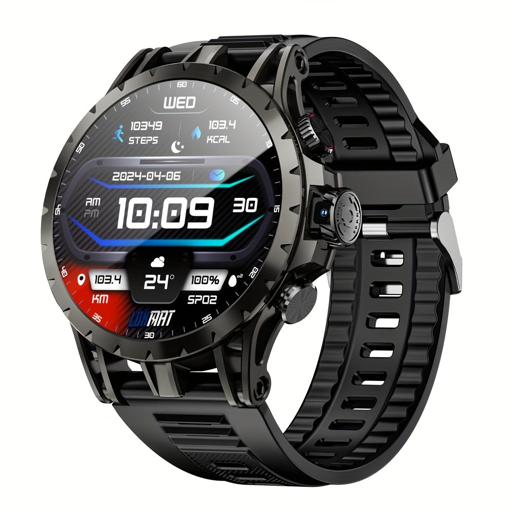 LOKMAT APPLLP 4 Android Smart Watch With Rotating Camera, Round AMOLED Touch Display 4G Network Smart Band