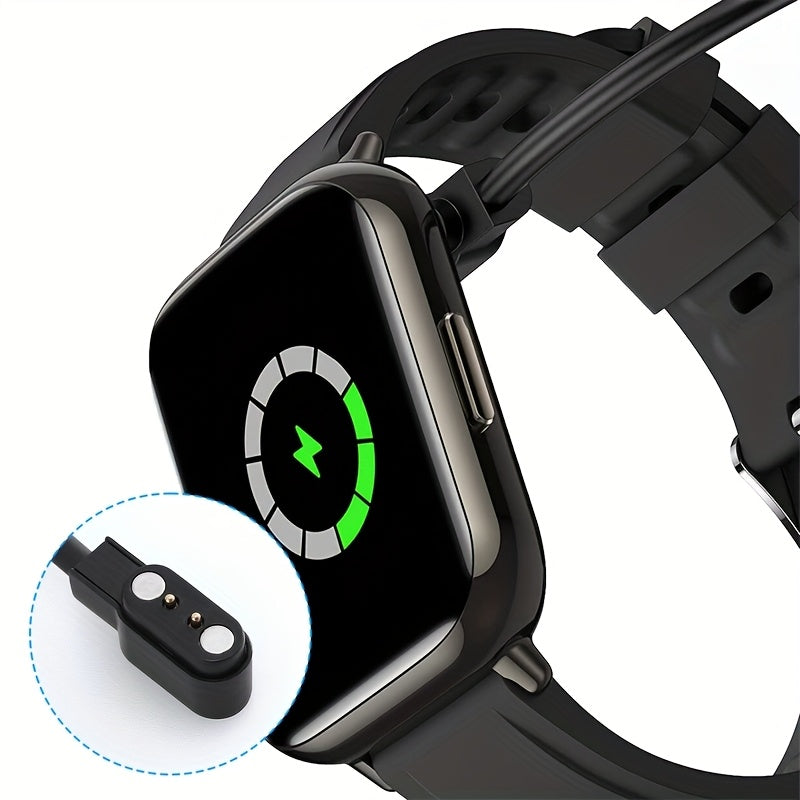 2 Pack Smart Watch Charger Cable, 2 Pin 2.84mm Magnetic Suction USB Charging Cable For Smart Watch