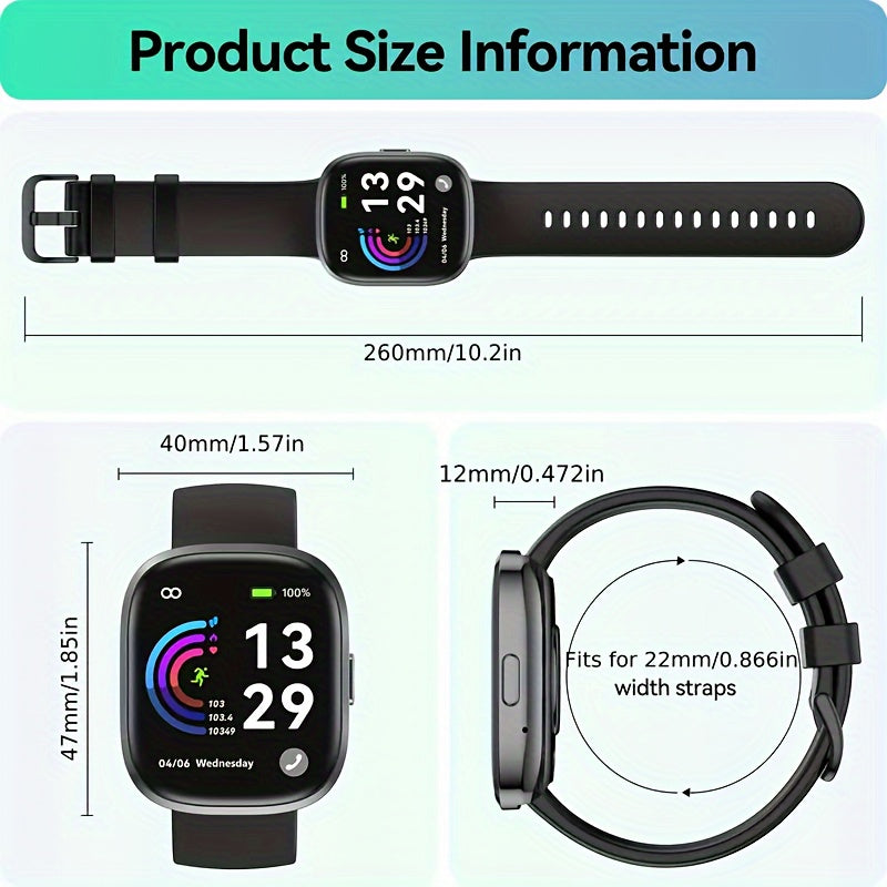 Smart Watch Ultra For Men Women, 1.78'' AMOLED Display Activity Tracker And Smartwatches, GPS Fitness Traker With Sleep Monitor Compatible For IPhone And Android
