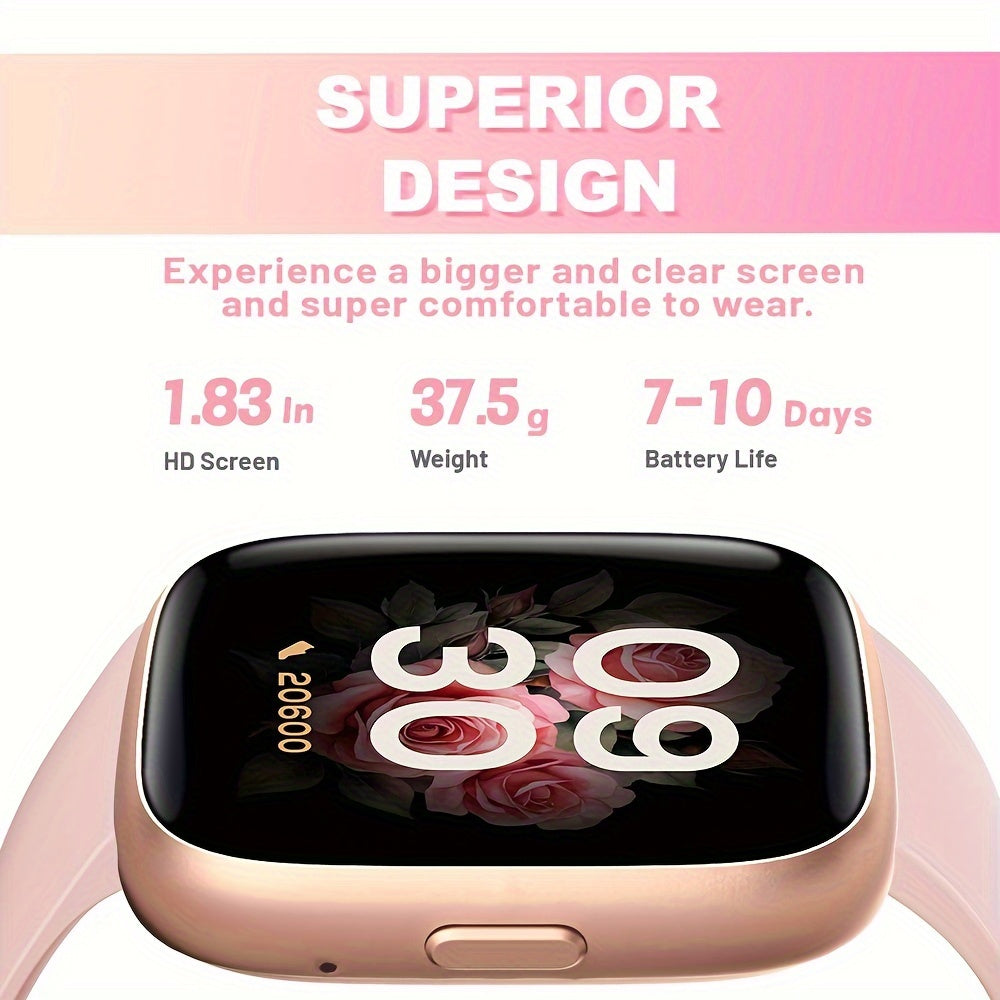 TOOBUR Sports Smart Watch, 1.83 Inch Full Screen Touch, Suitable for Men And Women, Alexa Built-in 1.83\