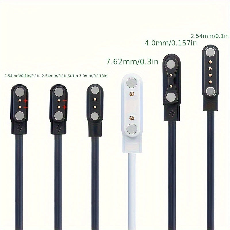 Magnetic Charging Cables 3pcs Magnetic Charging Cables | Compatible With Smart Watches, All Kinds Of Watches, 4P2P 3u, 2-pin And 4-pin, Phone Watches N020 W26 Q020 F6 GS18 I6-C