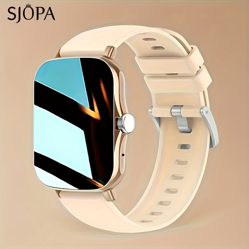 SJOPA'S New 1.83-inch Full-touch HD Smartwatch, With Dialing And Answering Functions, Wireless Calls, Support For Exercise And Sleep Monitoring, Compatible With Android And for iphone, The Perfect Gift For Male And Female Couples.