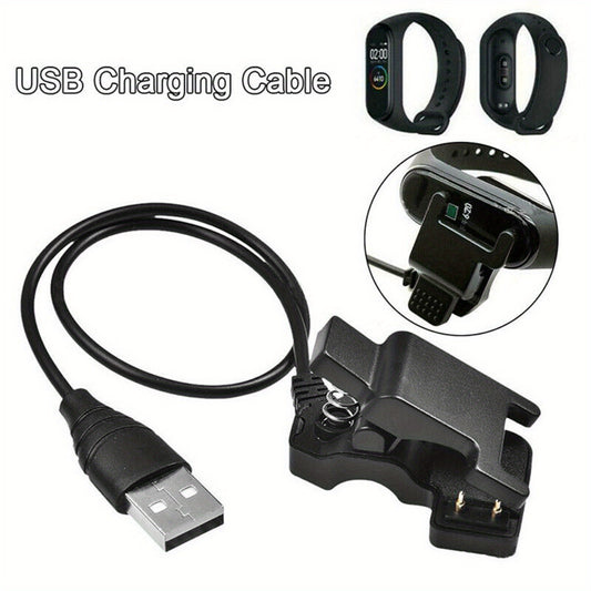 1pc Smart Watch Charger 2-Pin USB Charger Adaptor for Smart Watch Replacement USB Charging Cable Cord Clip Dock Accessories Adapter