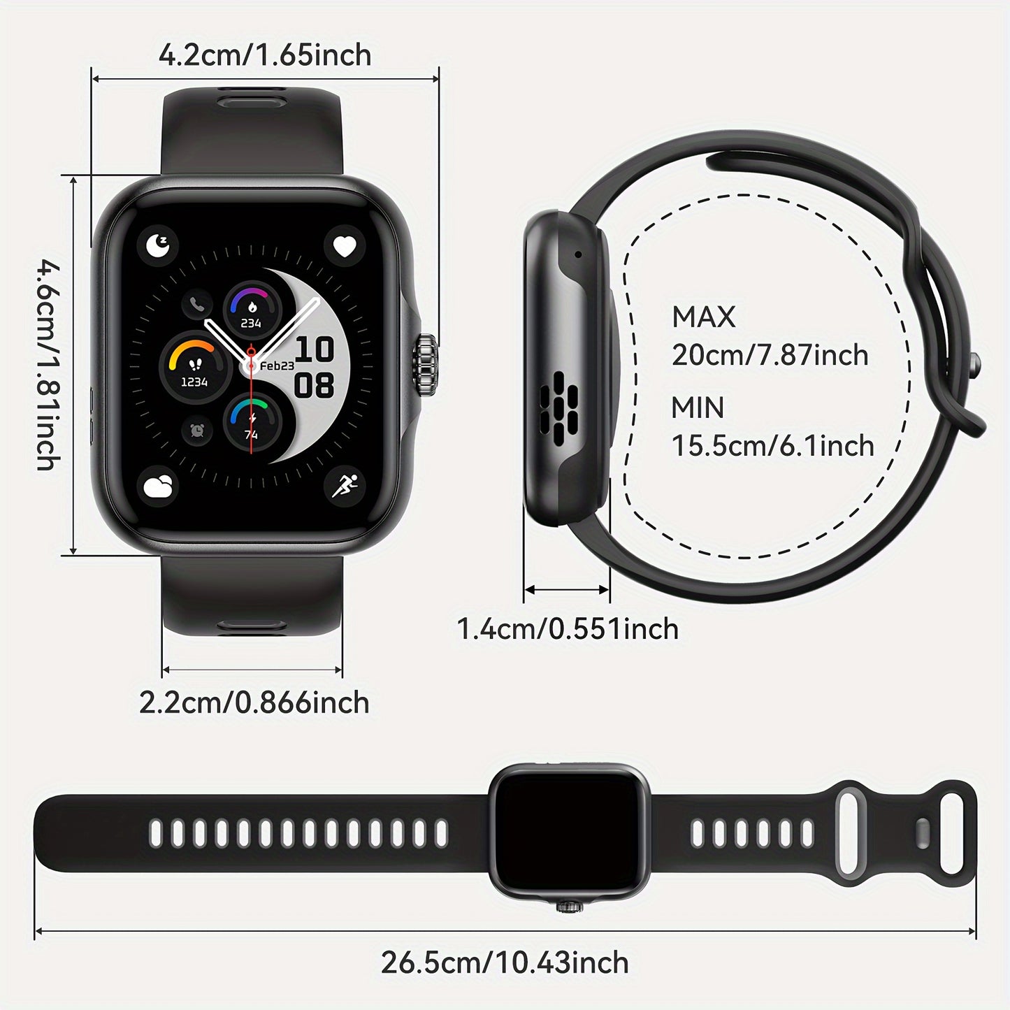 GPS Smart Watch, 1.78\