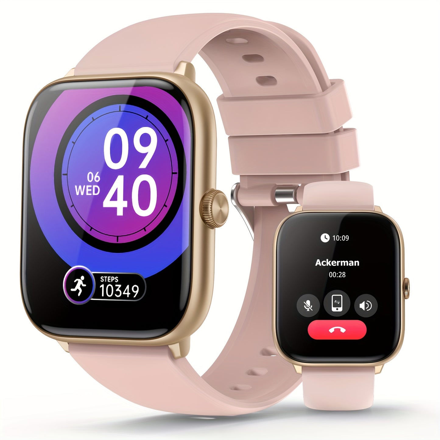 Stylish Men's And Women's Smartwatch With Wireless Calls, Sleep Monitor, Pedometer, 100 Exercise Modes, 2.06\