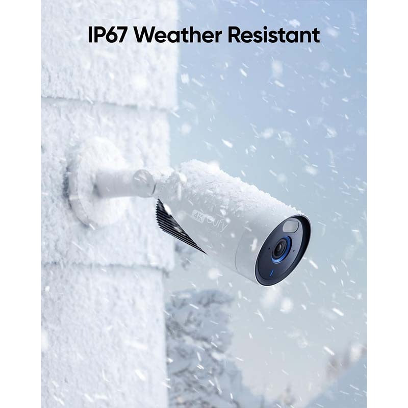 eufy Security eufyCam E330 (Professional) -Cam Kit, 4K Outdoor Security Camera System, 24\u002F7 Recording, Plug-in, Wi-Fi NVR, Face Recognition AI, 10CH, Local Storage (Refurbished)