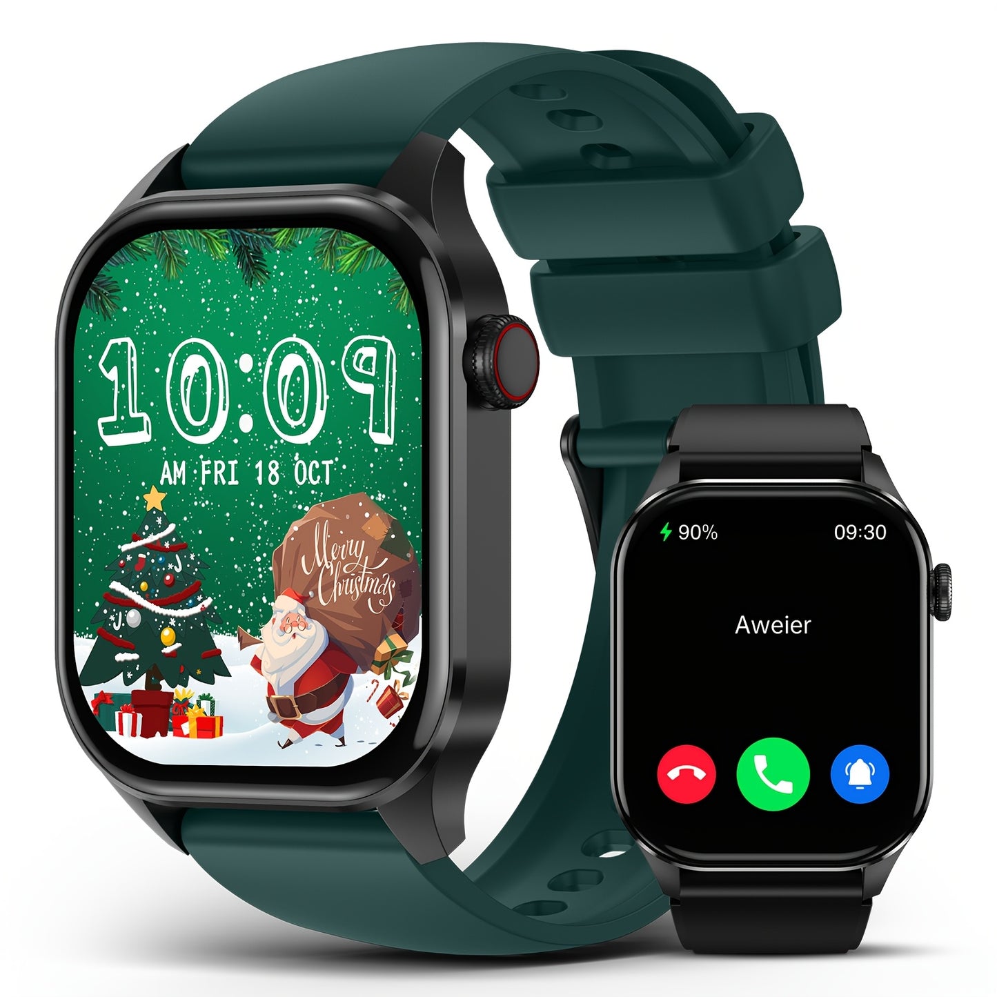 Smart Watch With Two Replacement Watch Straps For Men Women, 2.04\