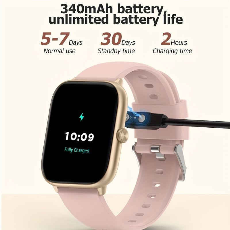 Stylish Men's And Women's Smartwatch With Wireless Calls, Sleep Monitor, Pedometer, 100 Exercise Modes, 2.06\