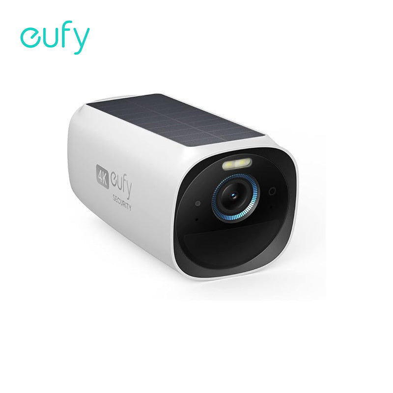 eufy Security eufyCam3 4K Add-on Camera, Forever Power with Solar Panel,Face Recognition AI, Expandable Local Storage,Spotlight,Requires HomeBase3 (Refurbished)