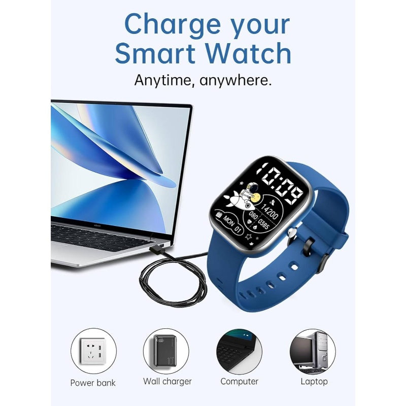 Charging Csasan T70 Smartwatches 1.91 Men Women, Magnetic USB Charging Compatible, 2 Pack.