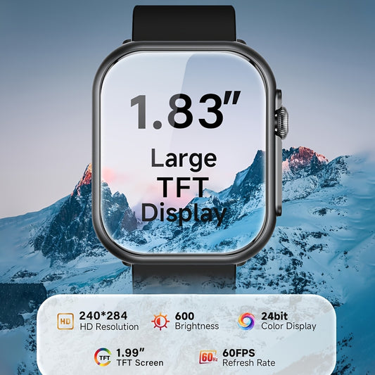 Smart Watch Multifunctional Full Screen Touch Smart Watch | 1000mAh Battery, Multiple Sport Modes, Support Android & iPhone