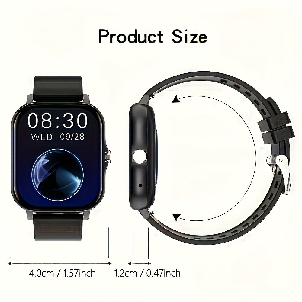SJOPA'S New 1.83-inch Full-touch HD Smartwatch, With Dialing And Answering Functions, Wireless Calls, Support For Exercise And Sleep Monitoring, Compatible With Android And for iphone, The Perfect Gift For Male And Female Couples.