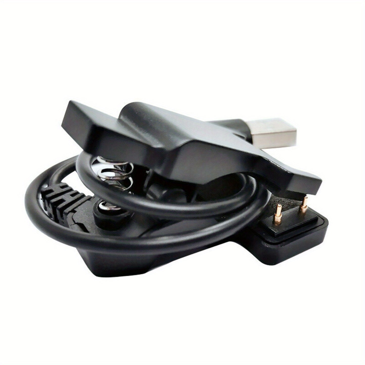 1pc Smart Watch Charger 2-Pin USB Charger Adaptor for Smart Watch Replacement USB Charging Cable Cord Clip Dock Accessories Adapter