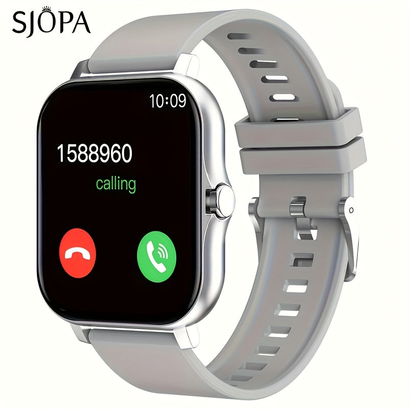 SJOPA'S New 1.83-inch Full-touch HD Smartwatch, With Dialing And Answering Functions, Wireless Calls, Support For Exercise And Sleep Monitoring, Compatible With Android And for iphone, The Perfect Gift For Male And Female Couples.