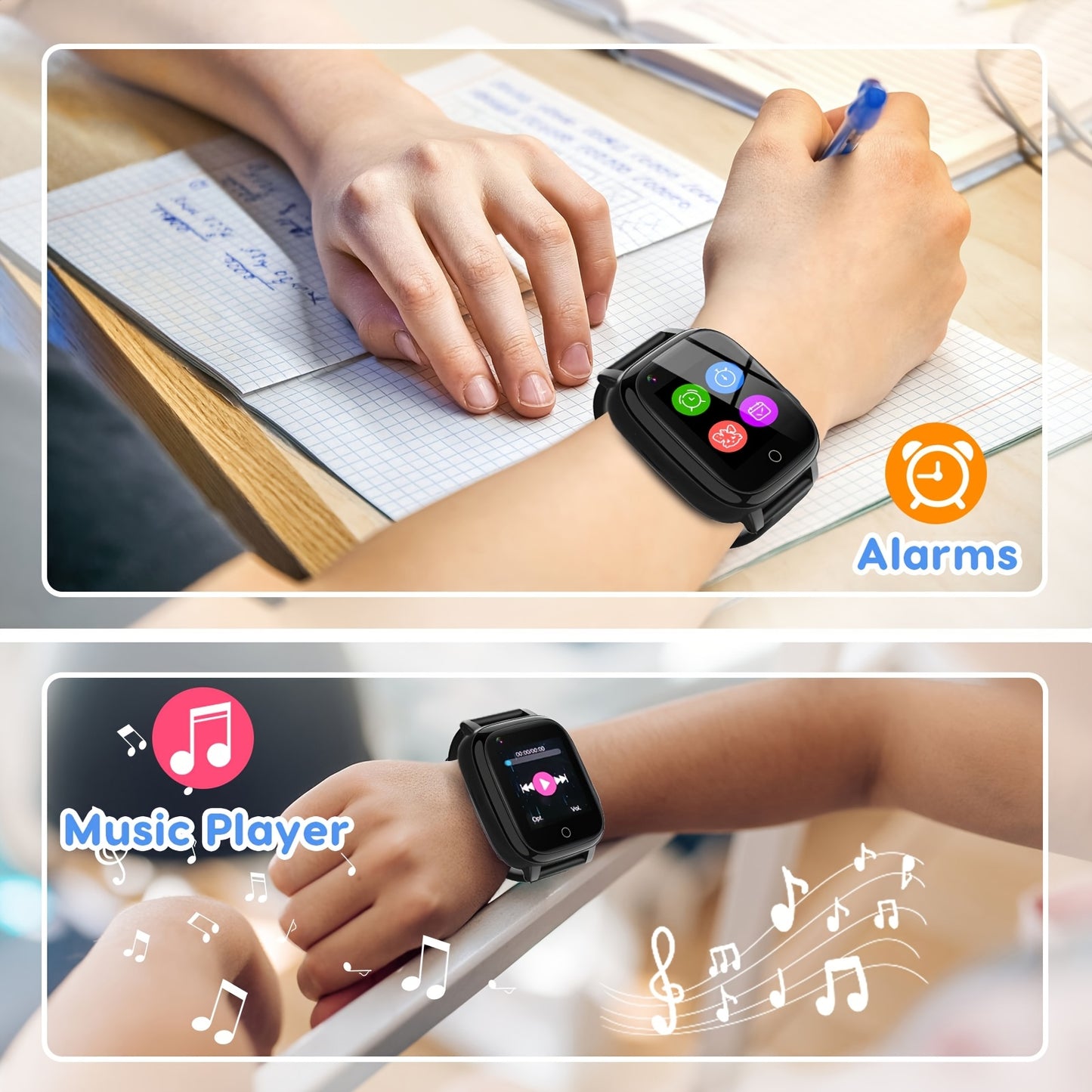 4G Smart Watch for Kids with GPS Tracker, Texting and Calling, Kids Watch for Ages 4-12 - Includes 2 Way Call, Video Call, Chat, SOS Alerts, App - Fun & Educational Birthday Gift Idea