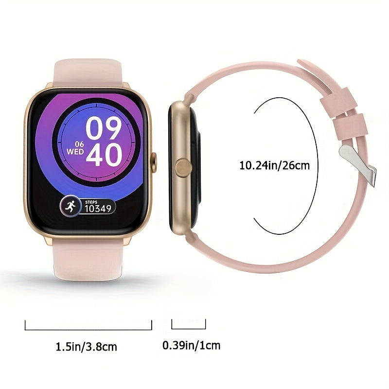 Stylish Men's And Women's Smartwatch With Wireless Calls, Sleep Monitor, Pedometer, 100 Exercise Modes, 2.06\