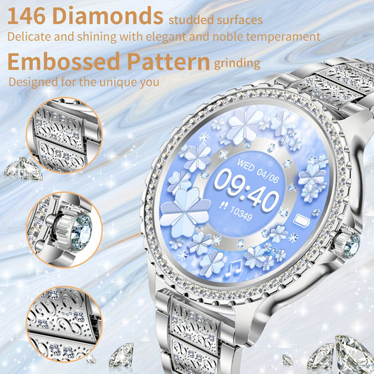 Smart Choice For Fashionable Ladies, Multifunctional Sports Watch, Weather Insight, Alarm Clock Companionship, Music Accompaniment, Photography Remote Control, Message Reminder, Precise Sports Tracking