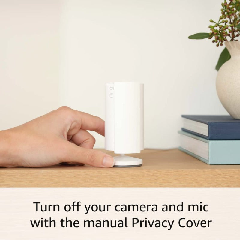 LikeNew Ring Indoor Cam - 1080p HD Video Surveillance Camera with Motion Detection, Smart Home Security System, Easy Setup, No Batteries Needed