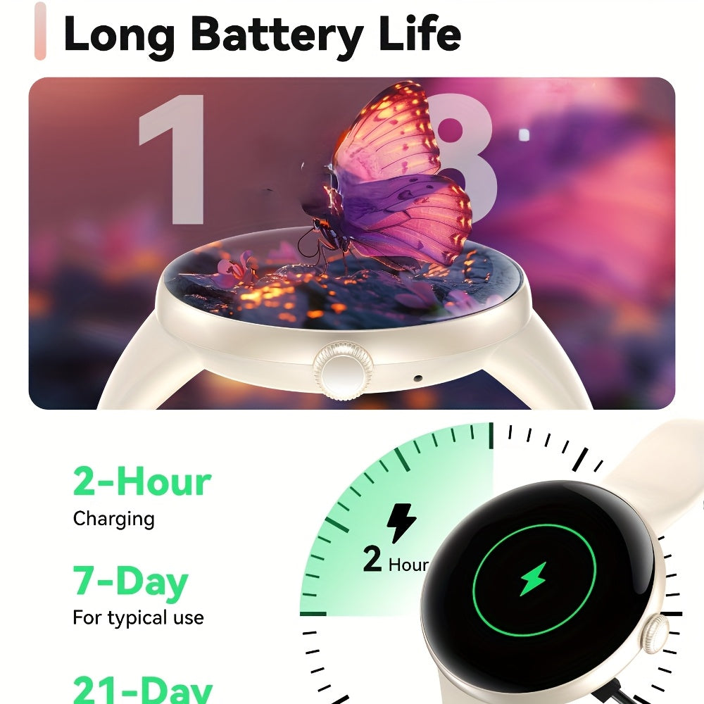 Anyloop Smartwatch for Men & Women - Answer\u002FMake Calls, 100+ Sport Modes Fitness Tracker, High Quality, 1.69\