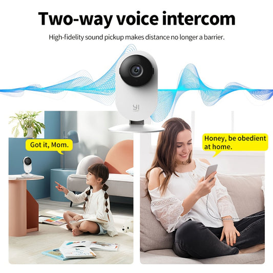 9pcs 1080P HD Indoor Security Camera Set AI-powered Continuous Monitoring Two-way Audio Color Night Vision App Alerts Ideal for Nurseries, Elderly Care, Pet Monitoring, And Home Surveillance USB-powered (no Batteries Required) Compatible with 2.4GHz