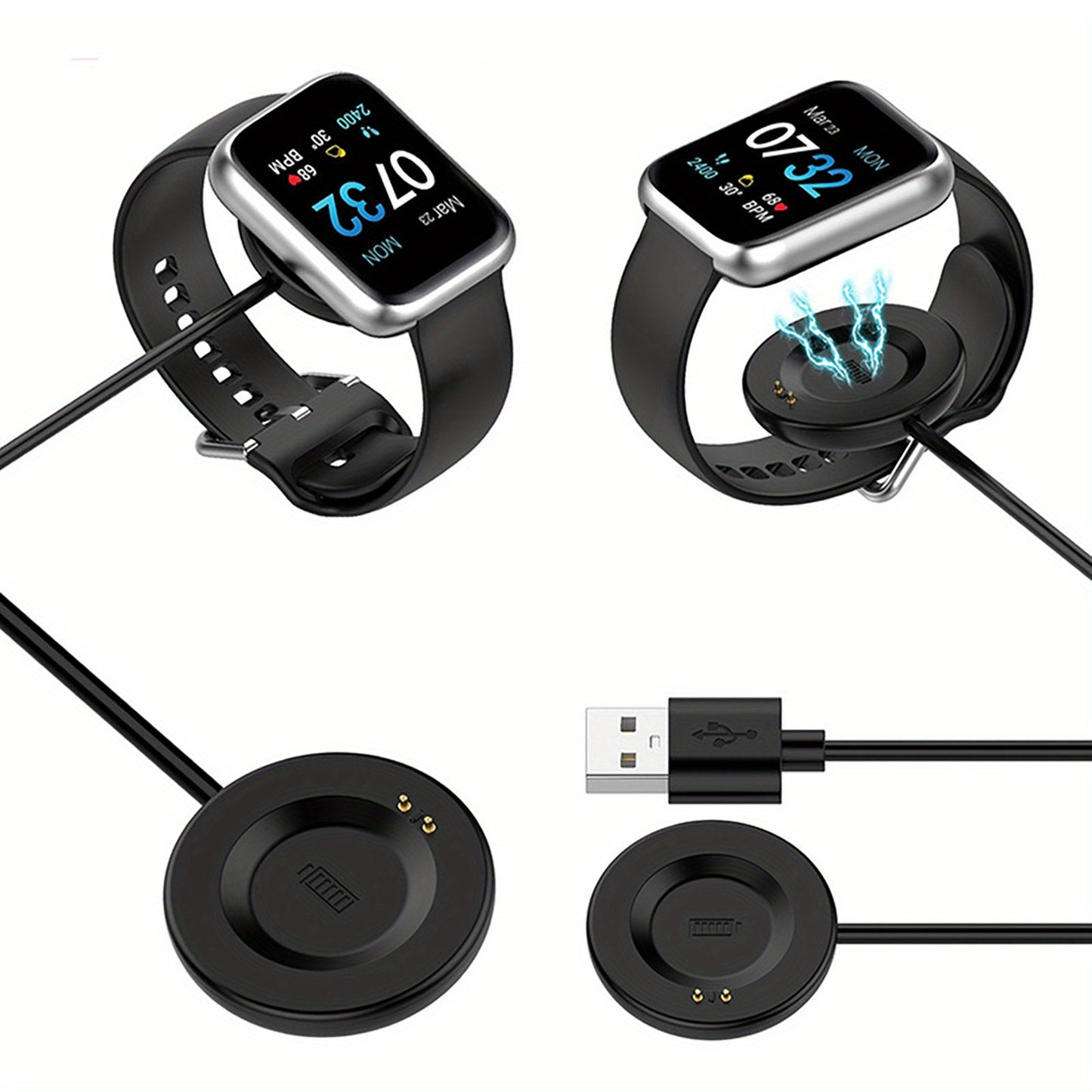 Watch Charging Cable with Magnetic Accessories for ITouch Air 4 3 SE Smart Watch