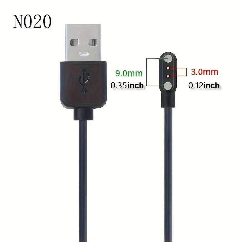 Magnetic Charging Cables 3pcs Magnetic Charging Cables | Compatible With Smart Watches, All Kinds Of Watches, 4P2P 3u, 2-pin And 4-pin, Phone Watches N020 W26 Q020 F6 GS18 I6-C