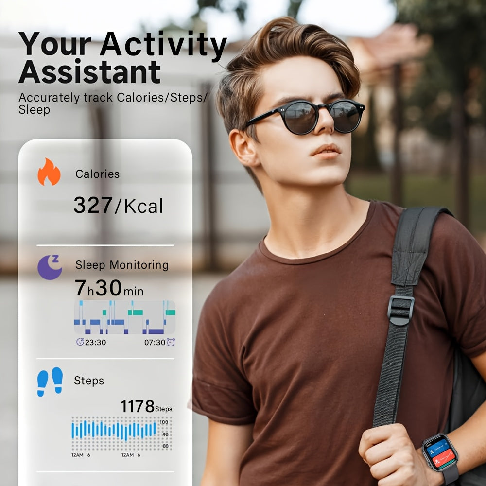 Smart Watch Multifunctional Full Screen Touch Smart Watch | 1000mAh Battery, Multiple Sport Modes, Support Android & iPhone
