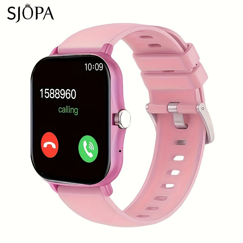 SJOPA'S New 1.83-inch Full-touch HD Smartwatch, With Dialing And Answering Functions, Wireless Calls, Support For Exercise And Sleep Monitoring, Compatible With Android And for iphone, The Perfect Gift For Male And Female Couples.