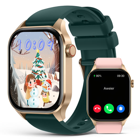 Smart Watch With Two Replacement Watch Straps For Men Women, 2.04\