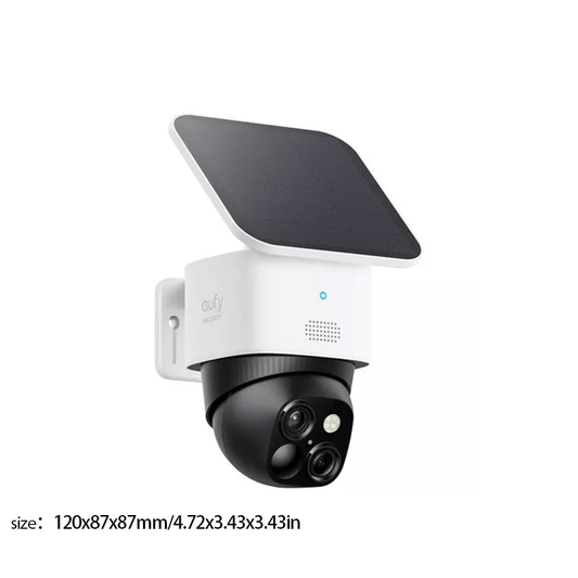 eufyCam Solo S3 Outdoor Solar Security Camera 3K Dual-Cam Pan&Tilt 8xZoom (Refurbished)