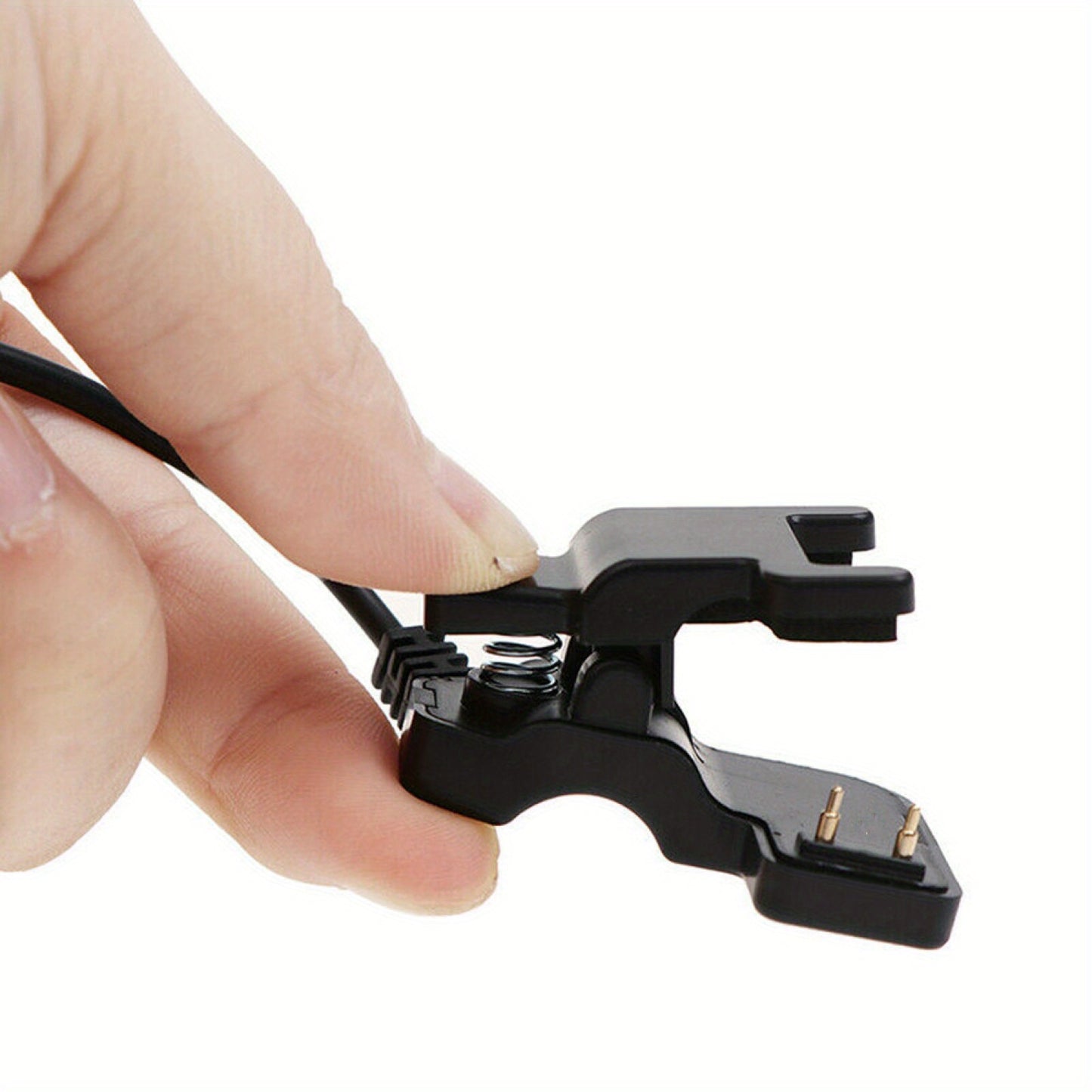 1pc Smart Watch Charger 2-Pin USB Charger Adaptor for Smart Watch Replacement USB Charging Cable Cord Clip Dock Accessories Adapter