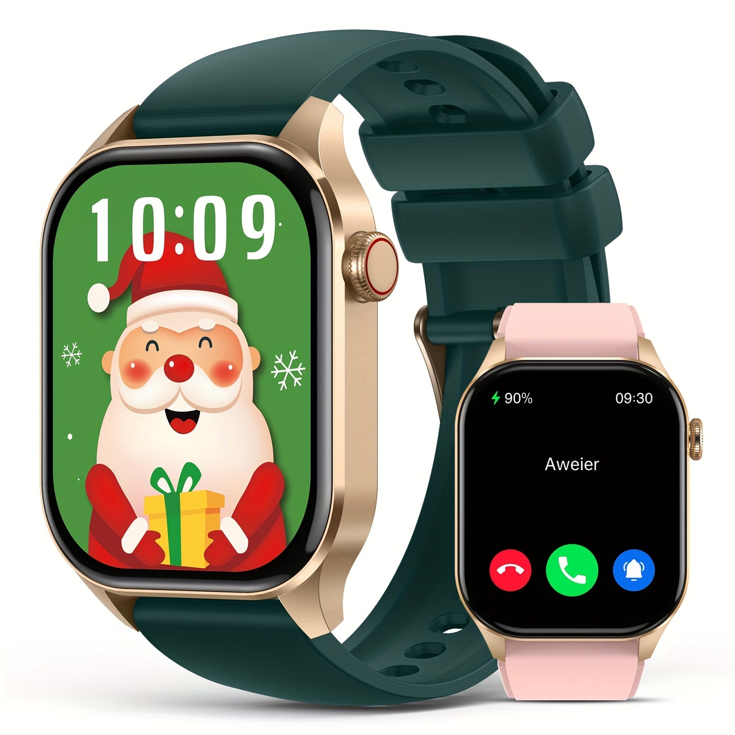 Smart Watch With Two Replacement Watch Straps For Men Women, 2.04\