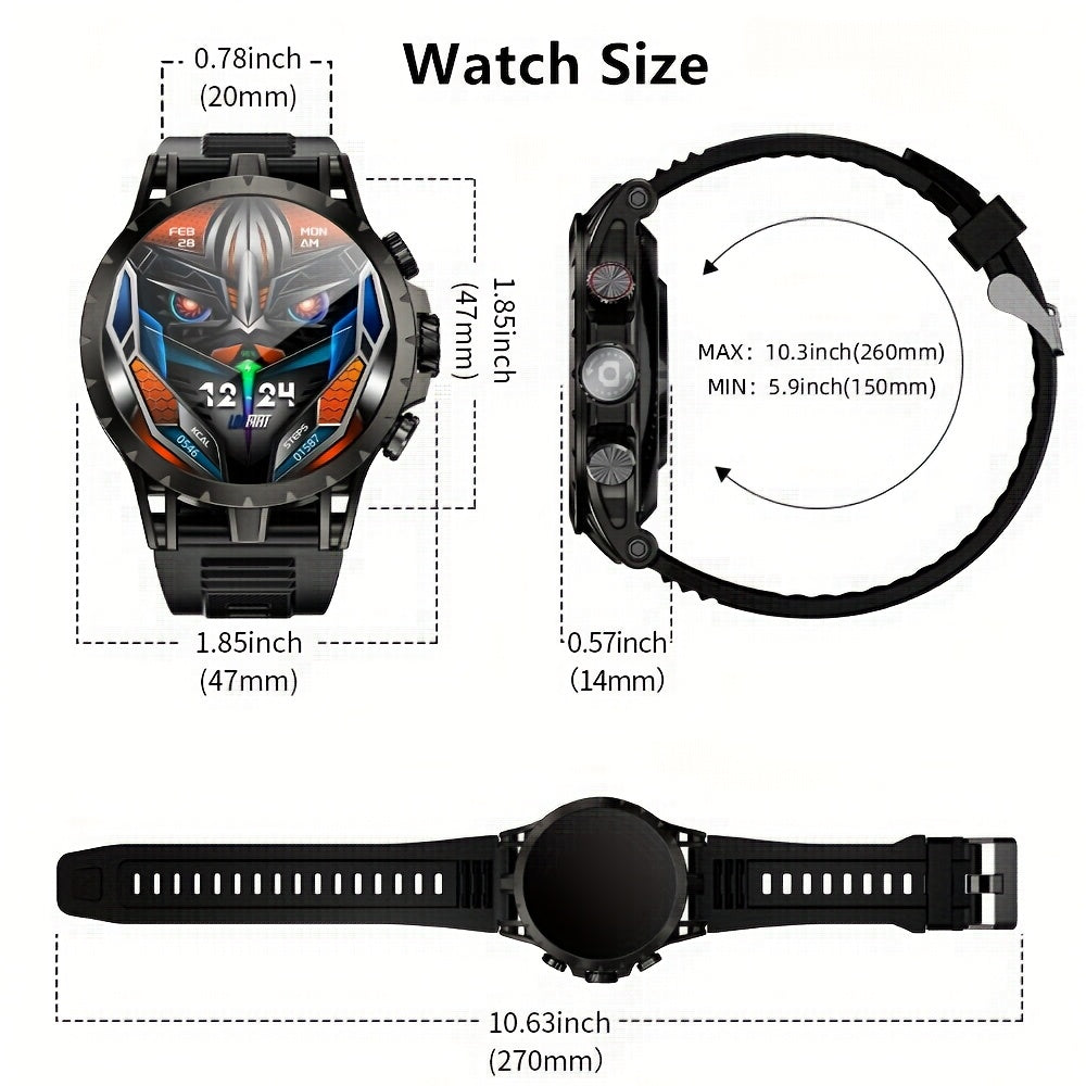 LOKMAT APPLLP 4 Android Smart Watch With Rotating Camera, Round AMOLED Touch Display 4G Network Smart Band