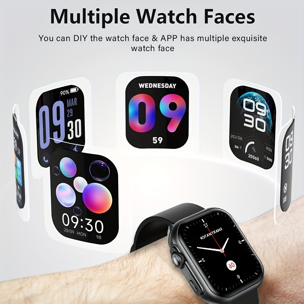 Smart Watch Multifunctional Full Screen Touch Smart Watch | 1000mAh Battery, Multiple Sport Modes, Support Android & iPhone