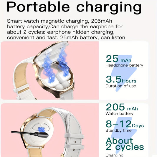 Newest Smart Watch With Earbuds (Wireless Call) For Women's Men's Best Gift, 1.27\