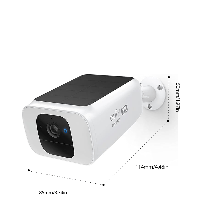 eufy Security S230 SoloCam S40, Solar-Powered, Wireless Outdoor Security Camera, Battery Camera, 2K Resolution, No Monthly Fee (Refurbished)