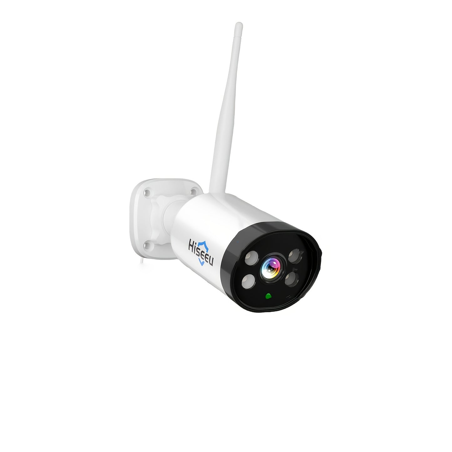 4CH 4MP HD Wireless Security Camera System, 4pcs 4MP Cameras And 1pc 4CH NVR, Indoor And Outdoor, With Bidirectional Audio, Lighting, And Sound Alarm