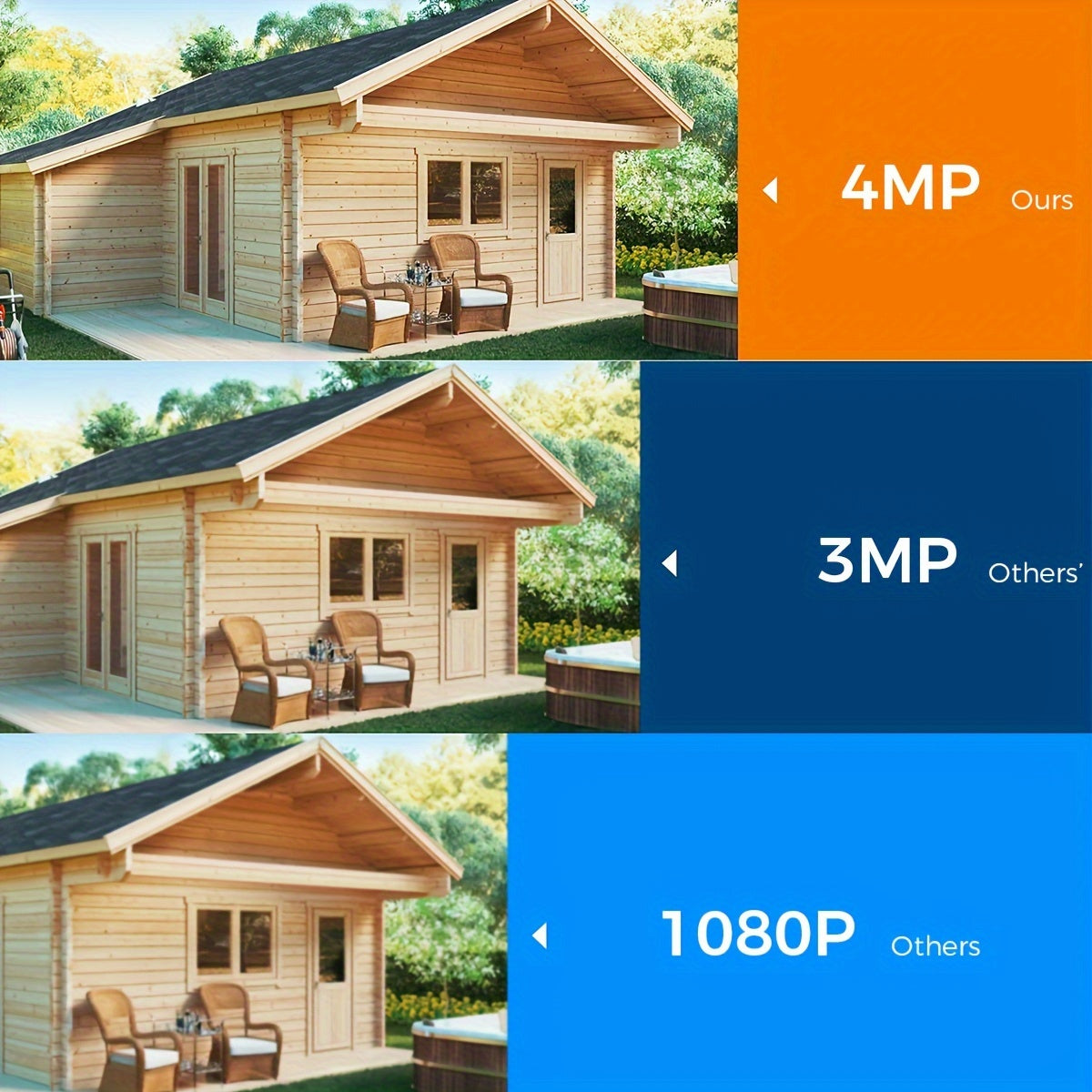 4CH 4MP HD Wireless Security Camera System, 4pcs 4MP Cameras And 1pc 4CH NVR, Indoor And Outdoor, With Bidirectional Audio, Lighting, And Sound Alarm