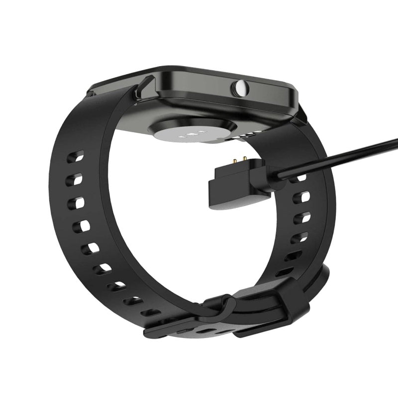 2 - Pack Compatible with EIGIIS KE5 KE3 KE2LaNikar KE5 KE3 Watch, Magnetic Charging KE5 KE3 Watch BlackBlack
